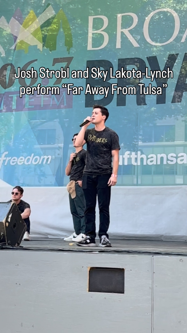 Josh Strobl and Sky Lakota-Lynch did us real proud at Broadway in Bryant Park.